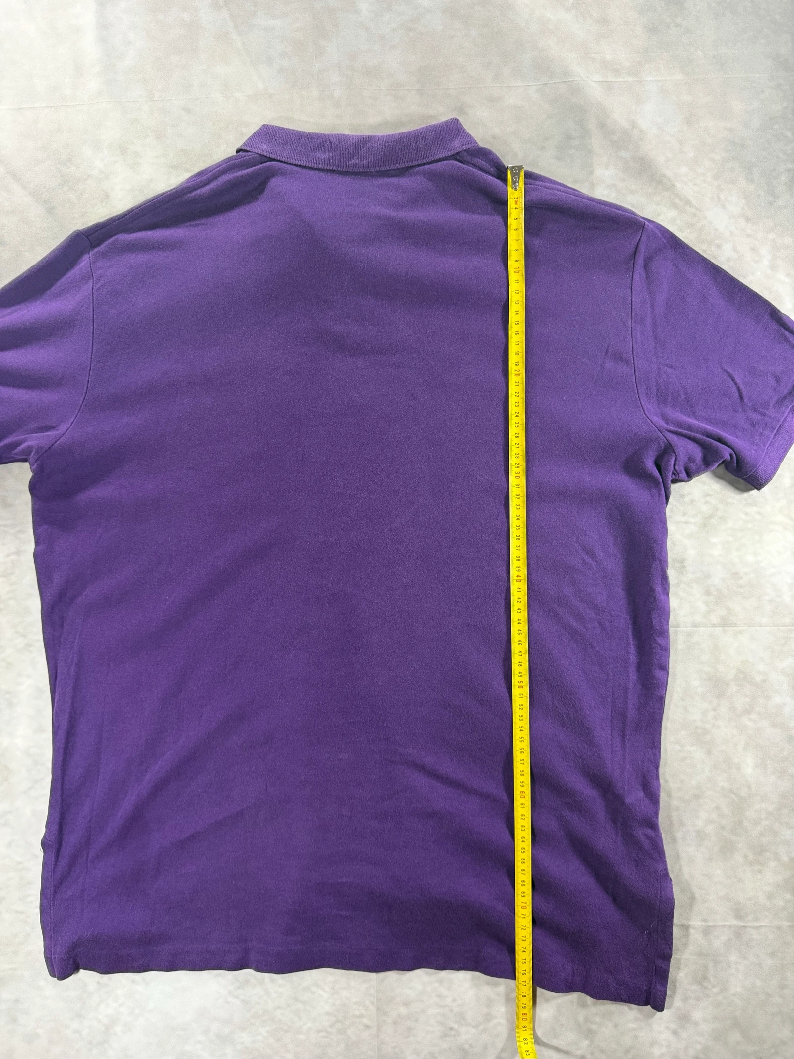 Polo Ralph Lauren Polo violet Orange Pony Taille L Coton vintage Classique Preppy – photo 10